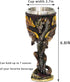 Medieval Flame Dragon Wine Goblet - Fantasy dungeons and dragons Wine Chalice